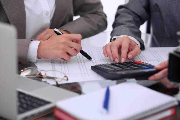 Accountant reviewing VAT returns for a small business in West London